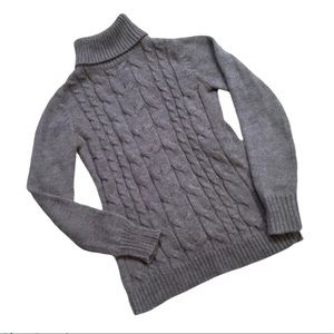 NY & Co Gray Turtleneck Sweater Size Small